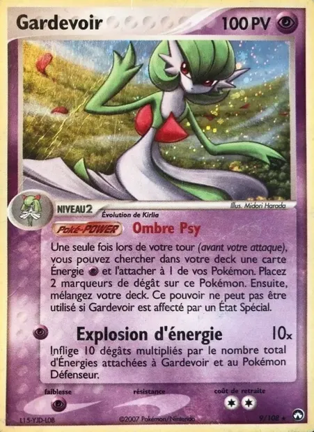 Gardevoir, carte Pokémon PK 9 — extension EX Gardiens du Pouvoir