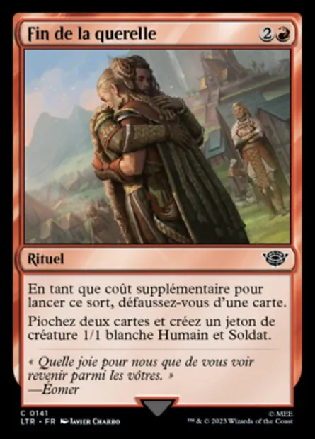Fin de la querelle, carte Magic LTR 141 — extension Le Seigneur des Anneaux : chroniques de la Terre du Milieu