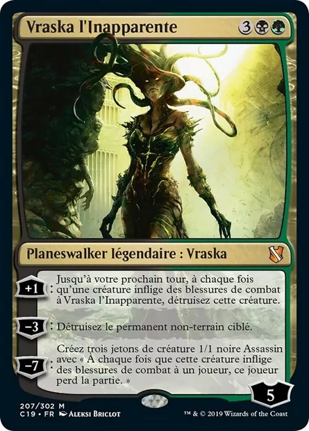 Vraska l'Inapparente, carte Magic C19 207 — extension Commander 2019