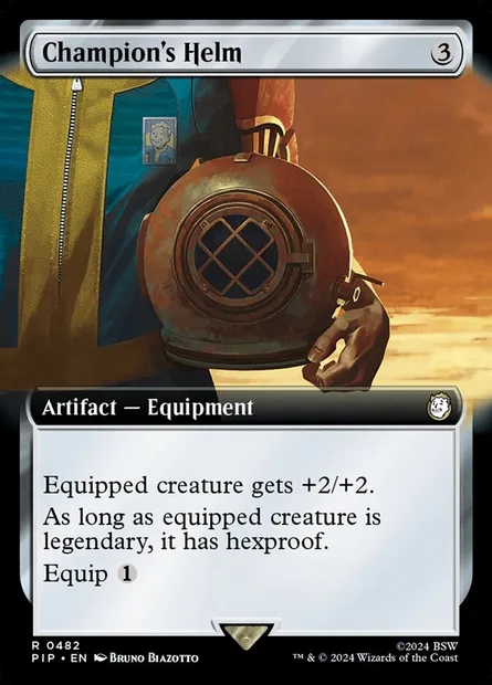 Champion's Helm, Magic card PIP 482 — Fallout set