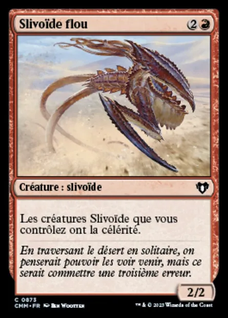Slivoïde flou, carte Magic CMM 873 — extension Commander Masters
