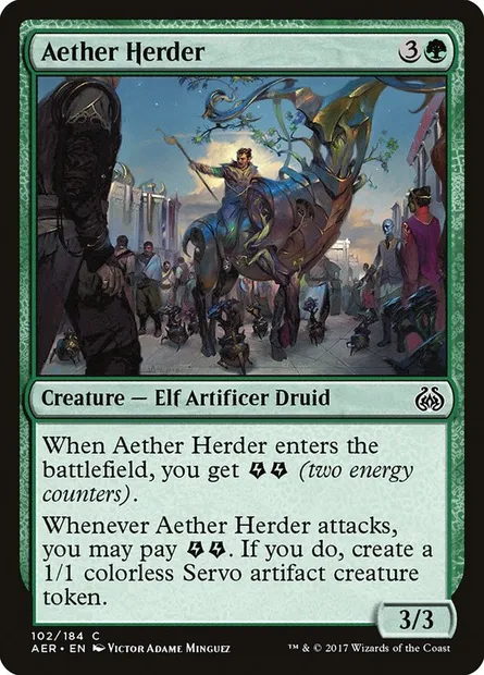 Aether Herder, Magic card AER 102 — Aether Revolt set