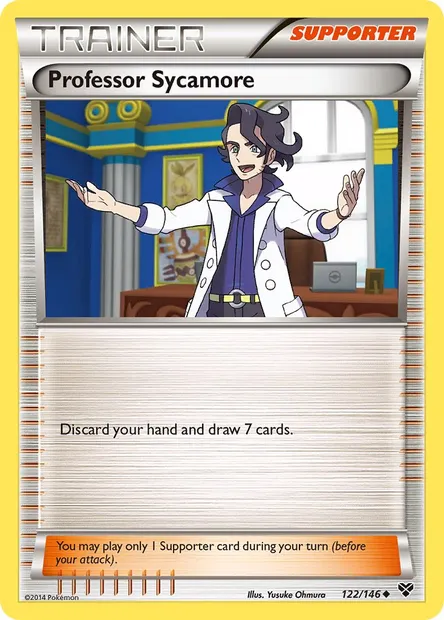 Professor Sycamore, Pokémon card XY 122 — XY set