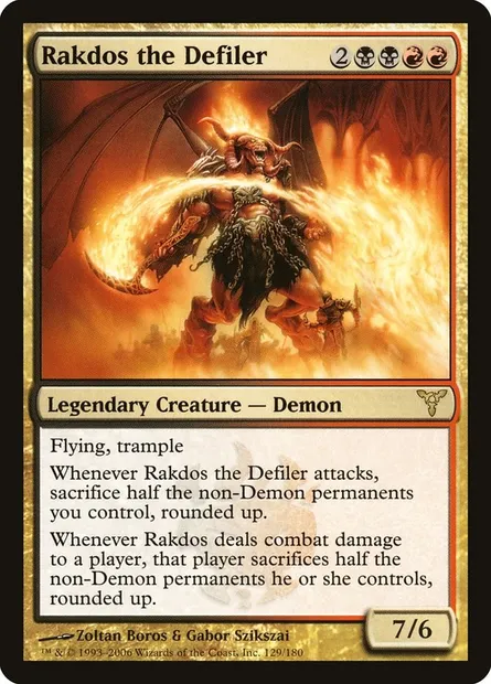 Rakdos the Defiler, Magic card DIS 129 — Dissension set