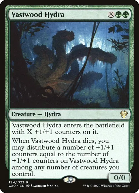 Vastwood Hydra, Magic card C20 194 — Commander 2020 set