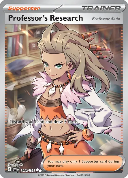 Professor's Research, Pokémon card SVI 240 — Scarlet & Violet set