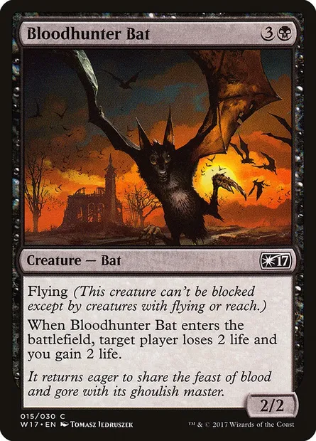 Bloodhunter Bat, Magic card W17 15 — Welcome Deck 2017 set