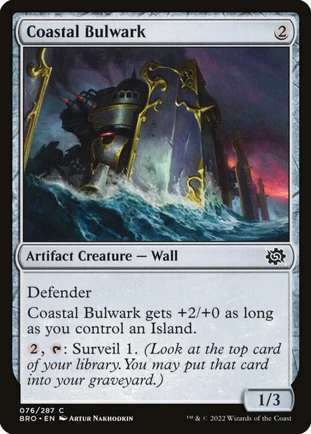 Coastal Bulwark, Magic card BRO 76 — The Brothers' War set
