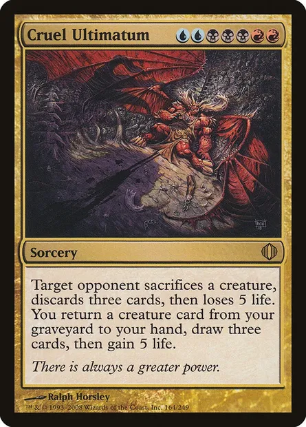 Cruel Ultimatum, Magic card ALA 164 — Shards of Alara set