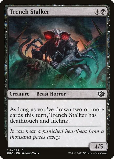 Trench Stalker, Magic card BRO 116 — The Brothers' War set