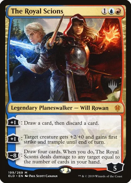Les Scions royaux, carte Magic PELD 199p — extension Throne of Eldraine Promos