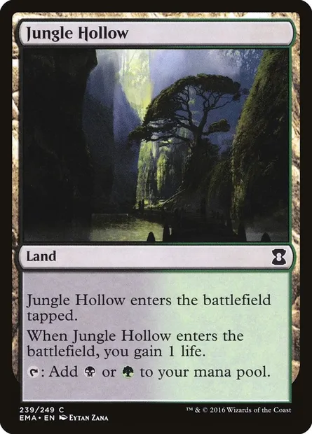 Dépression de jungle, carte Magic EMA 239 — extension Eternal Masters
