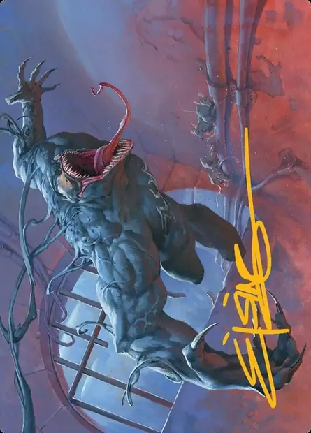 Venom, Evil Unleashed // Venom, Evil Unleashed, Magic card ASPM 12 — Marvel's Spider-Man Art Series set