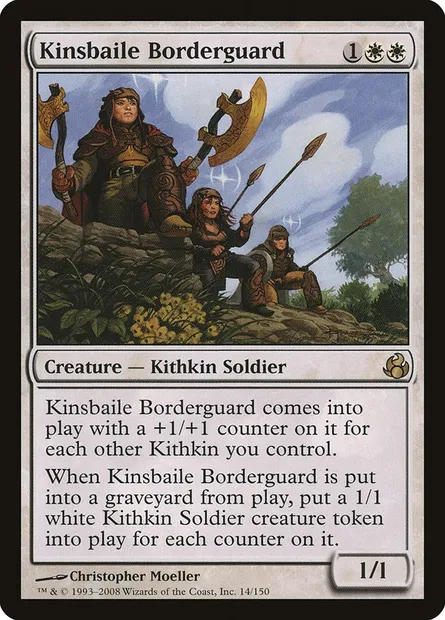 Kinsbaile Borderguard, Magic card MOR 14 — Morningtide set