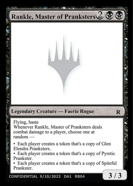Rankle, Master of Pranksters, carte Magic UNK RB04e — extension Unknown Event