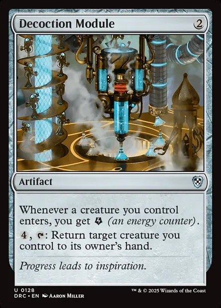 Decoction Module, Magic card DRC 128 — Aetherdrift Commander set