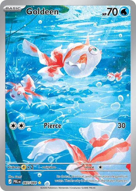 Goldeen, Pokémon card PBL 087 — Pitch Black set