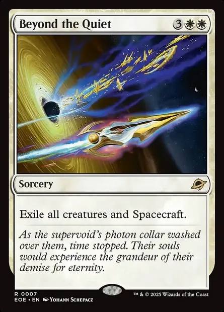 Beyond the Quiet, Magic card EOE 7 — Edge of Eternities set