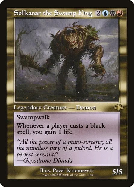 Sol'kanar the Swamp King, Magic card DMR 368 — Dominaria Remastered set