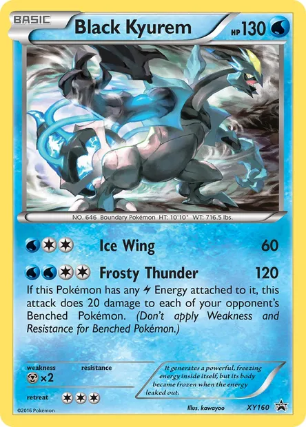Black Kyurem, Pokémon card XY 160 — XY Black Star Promos set
