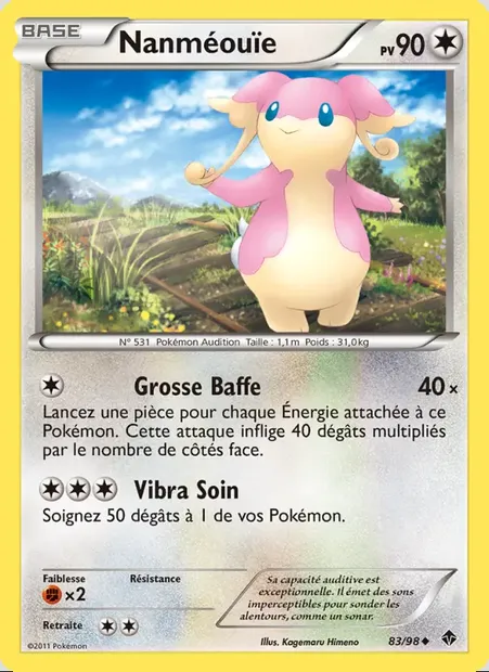 Nanméouïe, carte Pokémon EPO 83 — extension Pouvoirs Émergents