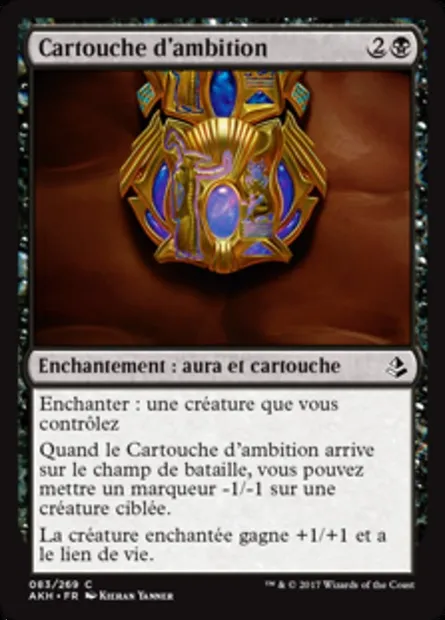 Cartouche d'ambition, carte Magic AKH 83 — extension Amonkhet