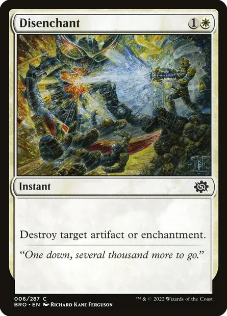 Disenchant, Magic card BRO 6 — The Brothers' War set