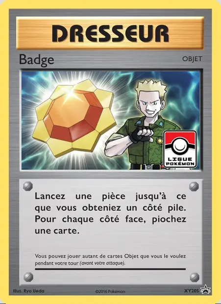 Badge, carte Pokémon XY 205 — extension Promo XY
