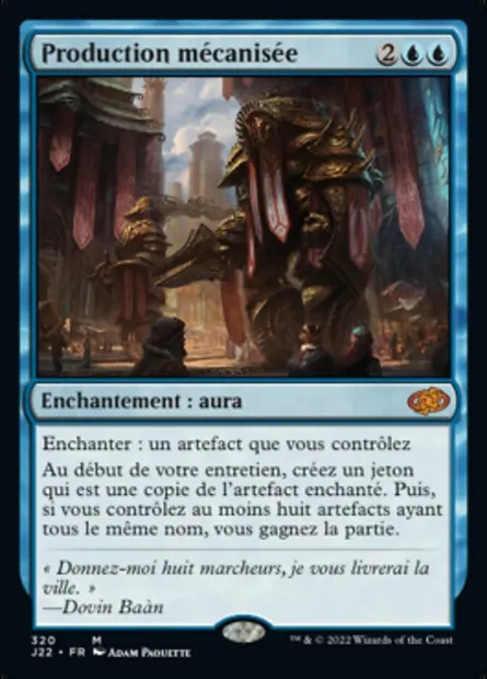 Production mécanisée, carte Magic J22 320 — extension Jumpstart 2022