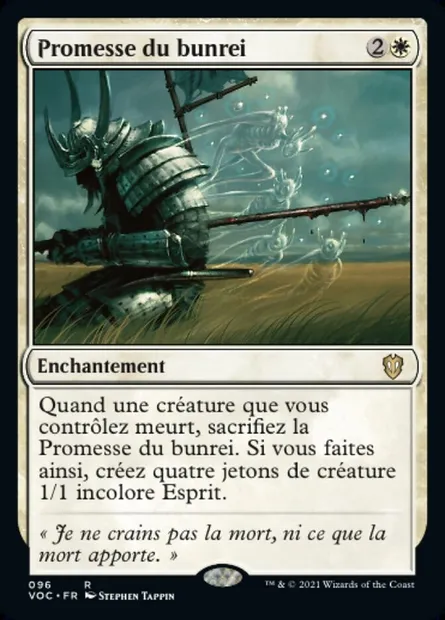 Promesse du bunrei, carte Magic VOC 96 — extension Crimson Vow Commander