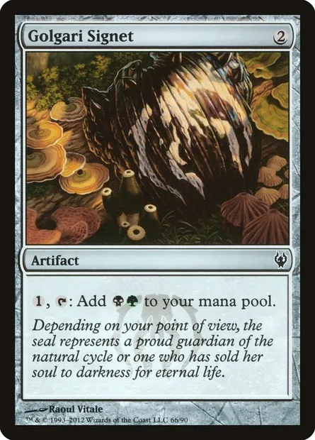 Golgari Signet, Magic card DDJ 66 — Duel Decks: Izzet vs. Golgari set