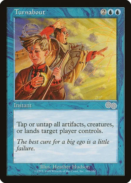 Turnabout, Magic card USG 105 — Urza's Saga set