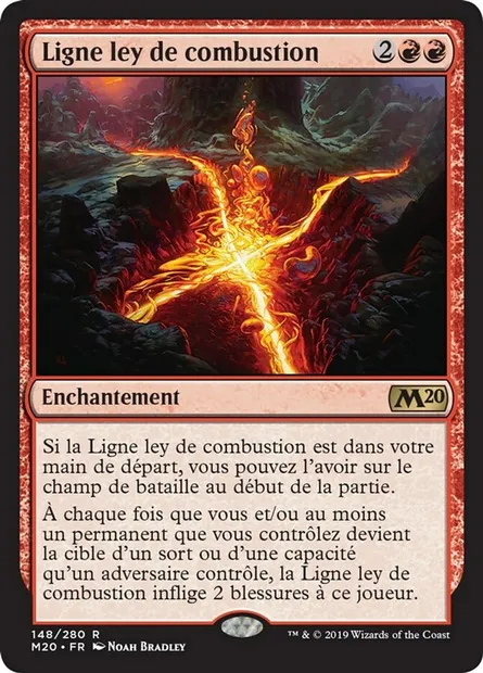 Ligne ley de combustion, carte Magic M20 148 — extension Core Set 2020