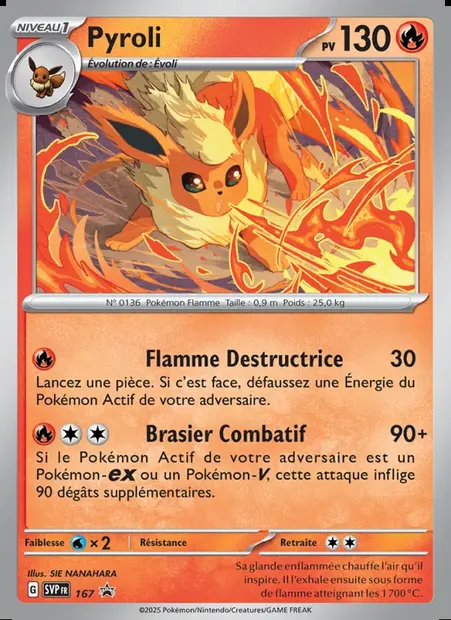 Pyroli, carte Pokémon PR-SV 167 — extension SVP Black Star Promos