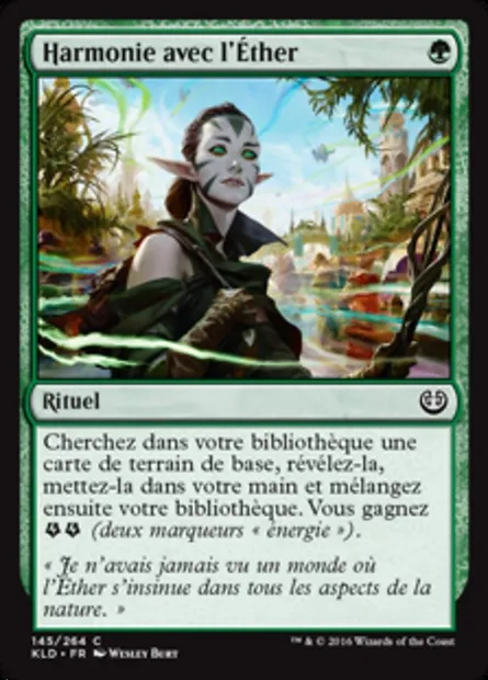 Harmonie avec l'Éther, carte Magic KLD 145 — extension Kaladesh