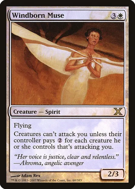 Windborn Muse, Magic card 10E 60★ — Tenth Edition set