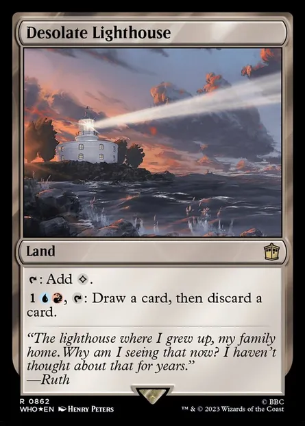 Phare abandonné, carte Magic WHO 862 — extension Doctor Who