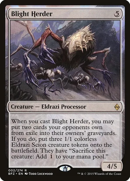 Blight Herder, Magic card BFZ 2 — Battle for Zendikar set