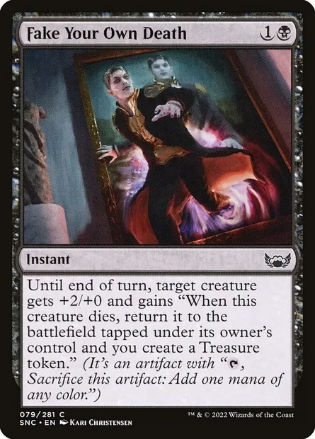 Fake Your Own Death, Magic card SNC 79 — Streets of New Capenna set