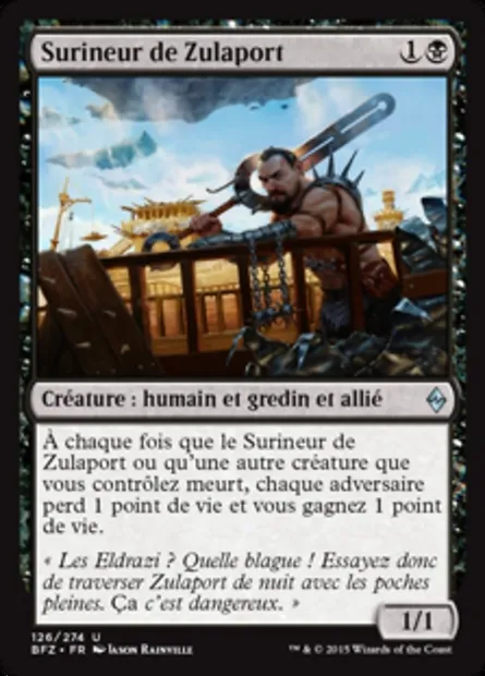 Surineur de Zulaport, carte Magic BFZ 126 — extension La bataille de Zendikar