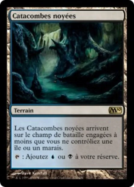 Catacombes noyées, carte Magic M10 224 — extension Magic 2010