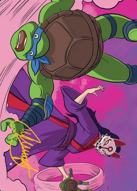 Kitsune's Technique // Kitsune's Technique, carte Magic ATMT 24 — extension Teenage Mutant Ninja Turtles Art Series