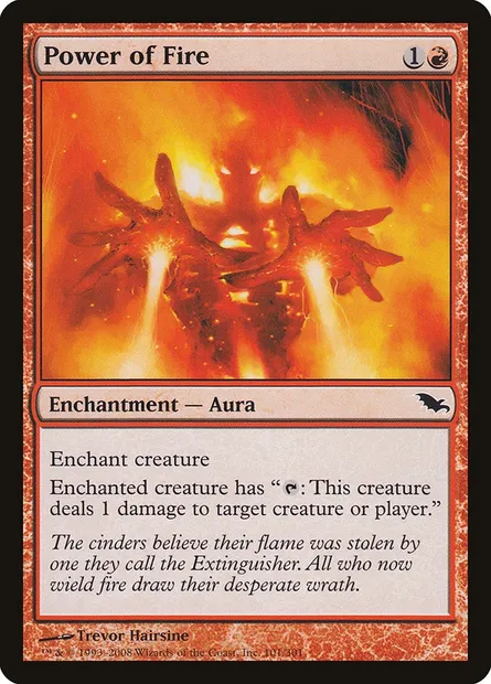 Power of Fire, Magic card SHM 101 — Shadowmoor set