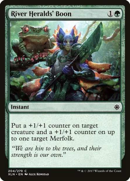 River Heralds' Boon, Magic card XLN 204 — Ixalan set