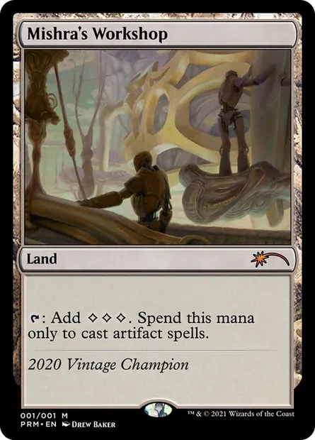 Mishra's Workshop, Magic card OVNT 2020C — Vintage Championship set