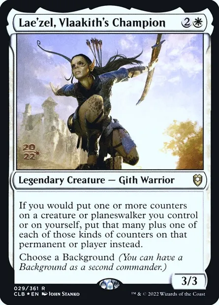 Lae'zel, Vlaakith's Champion, Magic card PCLB 29s — Battle for Baldur's Gate Promos set