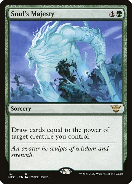 Soul's Majesty, Magic card NEC 131 — Neon Dynasty Commander set