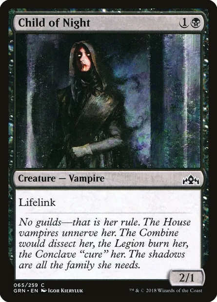 Child of Night, Magic card GRN 65 — Guilds of Ravnica set