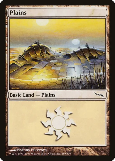 Plains, Magic card MRD 289 — Mirrodin set