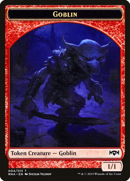 Goblin, Magic card TRNA 4 — Ravnica Allegiance Tokens set